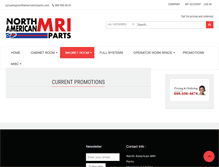Tablet Screenshot of northamericanmriparts.com